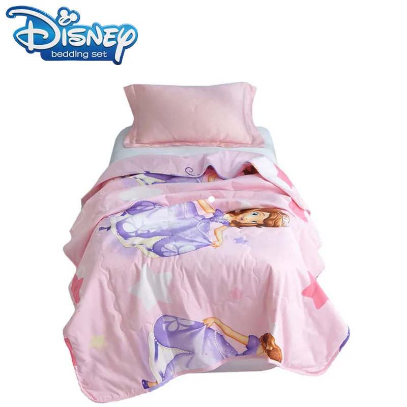 Розовое Одеяло принцессы с героями мультфильмов одеяло Disney хлопковое постельное