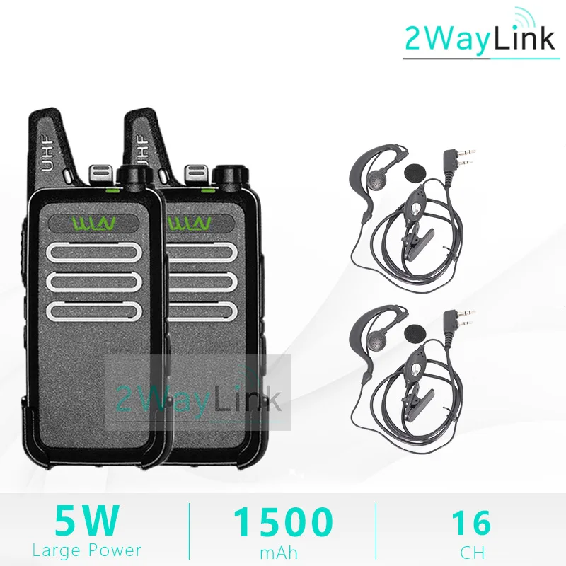 2Black-2Headset 2 шт. WLN KD-C1 мини-радио 5 Вт портативная рация UHF двухсторонняя рация RT22 ZT-X6 Удобная мини 5 Вт ветчина радио KD-C2 обновленная версия дешевая горячая распродажа - Цвет: 2Black-2Headset