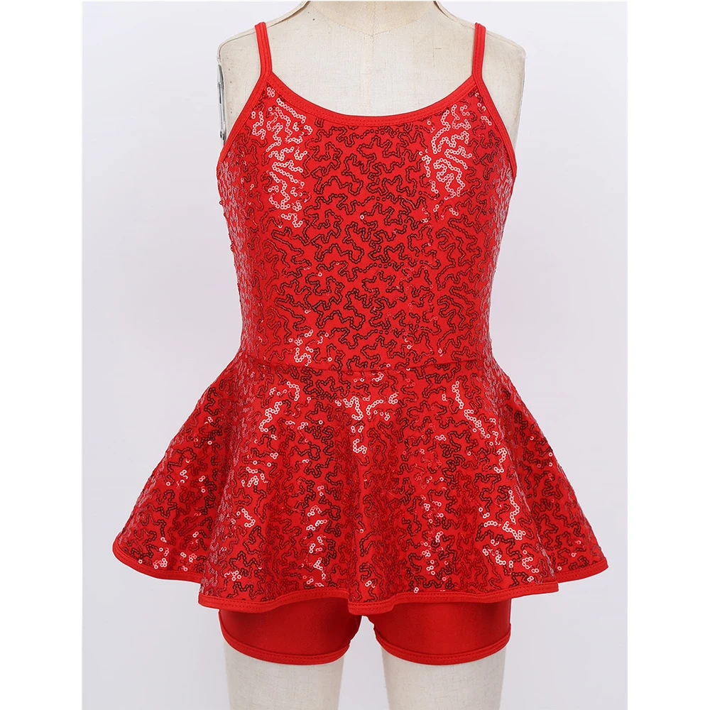 ChicTry/детское балетное платье пачка с блестящими блестками без рукавов для