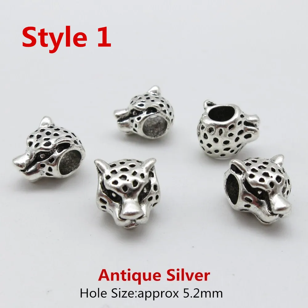 5 звёзд античное серебро/античная золотая оплетка для волос страшные бусины