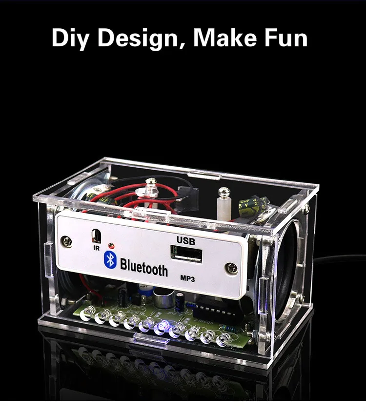

2021 Bluetooth Speaker Kit Electronic Production DIY Assembly Parts Power Amplifier Speaker KIT