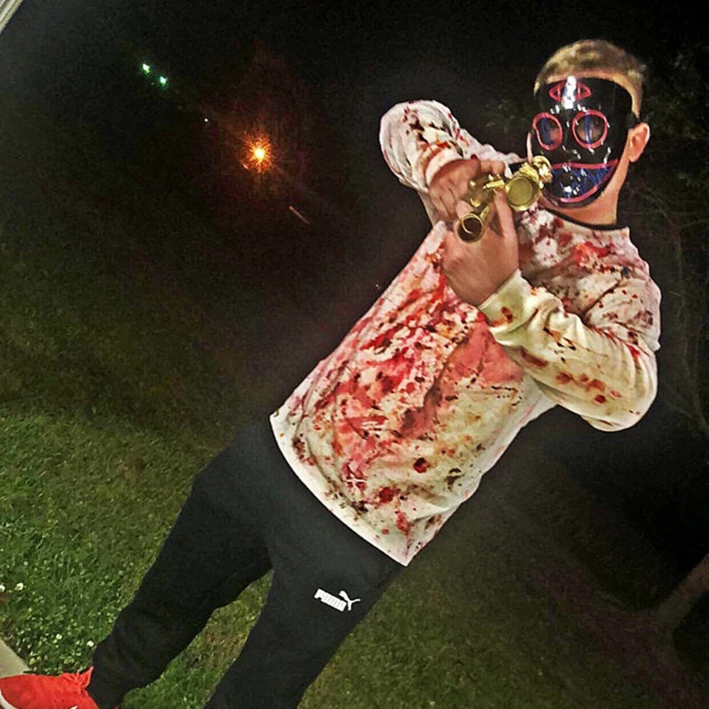 Светодио дный Light вечерние MasksHalloween маска очистки выборы год большой забавный