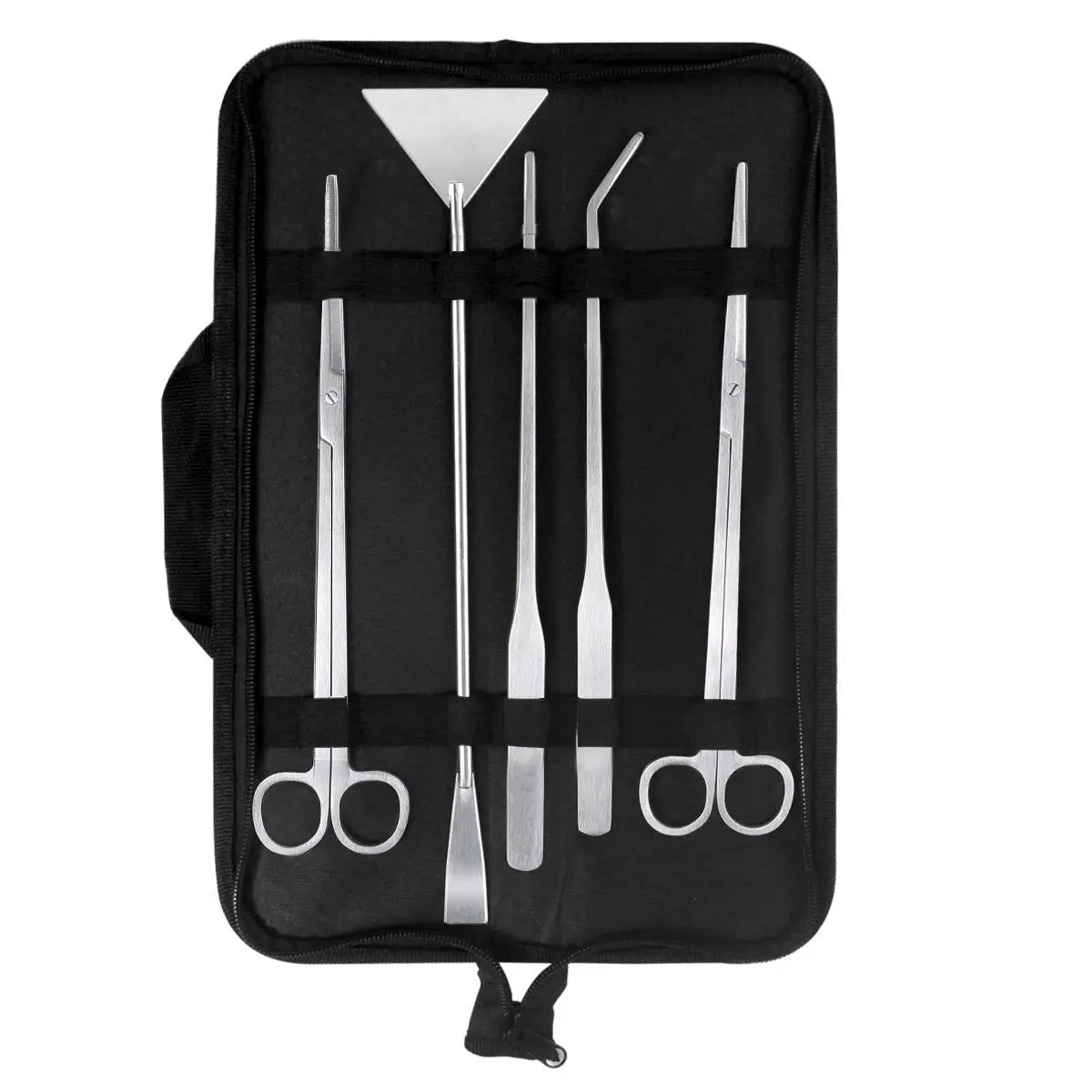 

Набор инструментов для очистки аквариума, комплект пинцетов из нержавеющей стали 5 шт./лот, 10 дюймов, для очистки водных растений