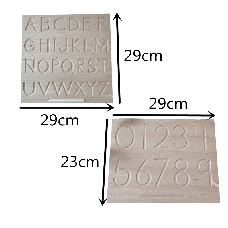 

Wood Alphabet Tracing Board from Montessori Letters Wooden Letters Large Print Letters for Toddler Preschool Uppercase Lowercase