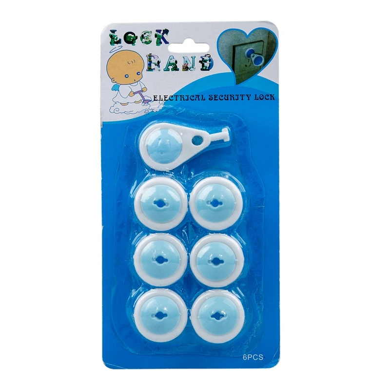 

6x safety plug socket plugging exit children baby safety protective cover