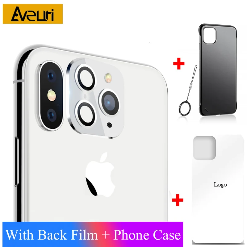 White Роскошная наклейка, объектив камеры, сменная секундная стрелка для iPhone X XS MAX, Защитное стекло для iPhone 11 Pro Max, наклейка, поддельная камера - Цвет: White