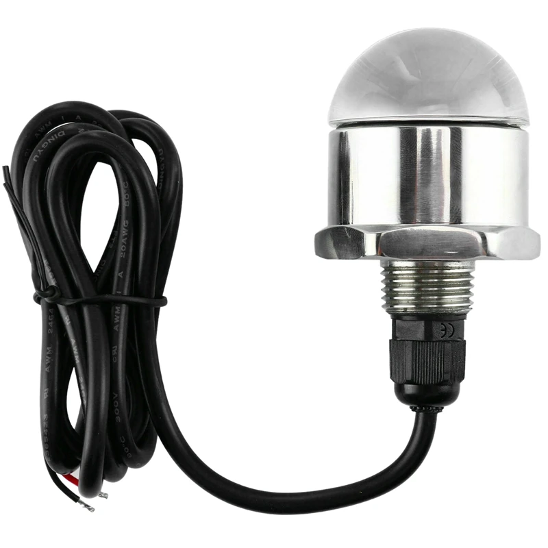 

12V 1/2Inch NPT Underwater 9 LED Drain Plug Light M12 x 1.25 Stainless Steel Marine Underwater LED Light Boat