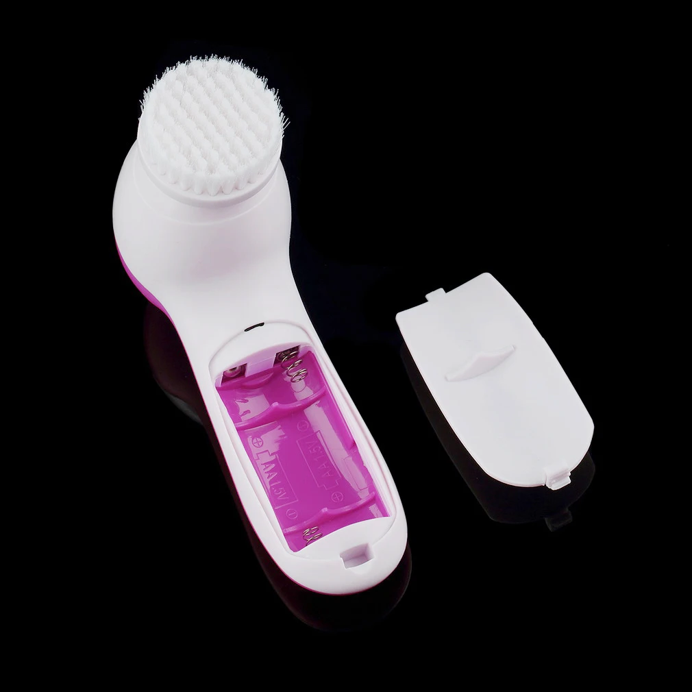 

Face Massager 5 in 1 Electric Wash Face Machine Facial Pore Cleaner Body Cleansing Massage Mini Skin Beauty Massager Brush