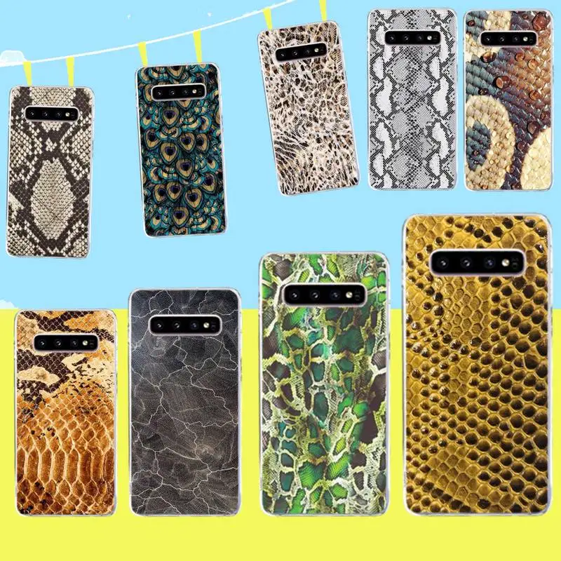 Мягкий силиконовый чехол для телефона из ТПУ с текстурой змеиной кожи HPCHCJHM Samsung S9