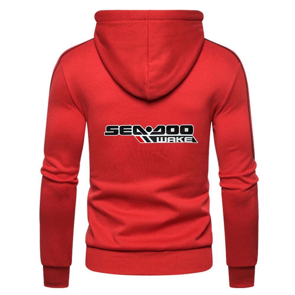 

2021 New Cotton Sea Doo Seadoo Moto Logo Fashion Comfortable Zipper Fitness Solid College Style Tops Sweatshirts Long Sleeve Hoo