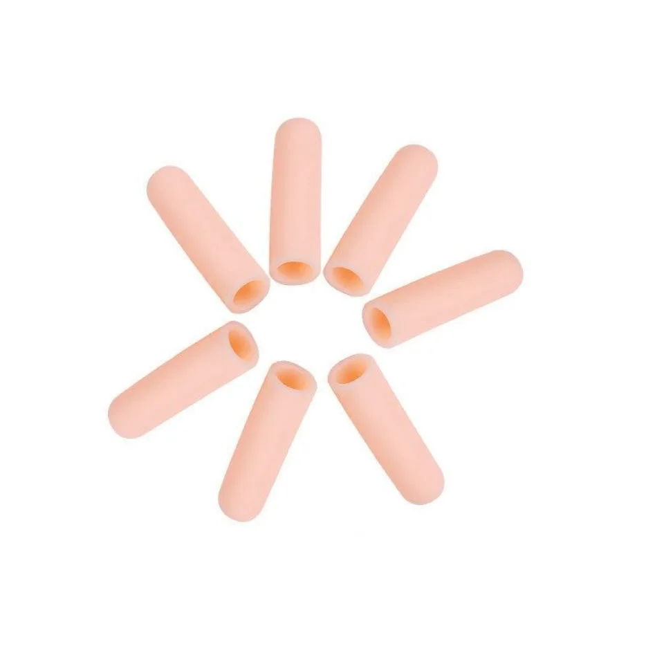

5Pcs Silicone Gel Tubes Finger Little Toe Protector Corn Blister Protect Pain Relief Sleeve Cover Toe Separators Foot Care Tool