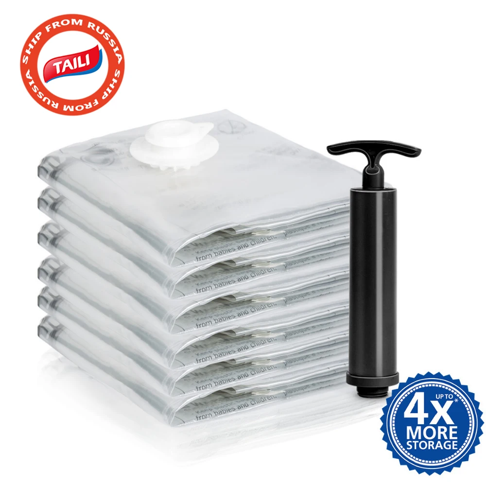 Вакуумная сумка с насосом для хранения багажа дорожные сумки экономии