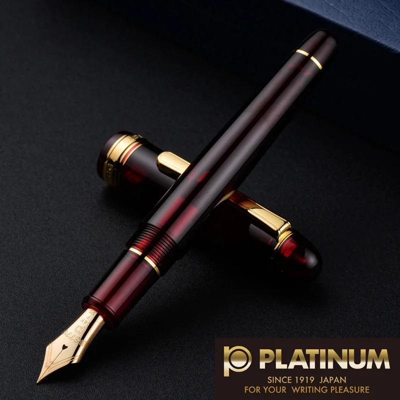 Японский оригинальный platinum 3776 century PNB 10000 13000 14k перьевая ручка золотого цвета