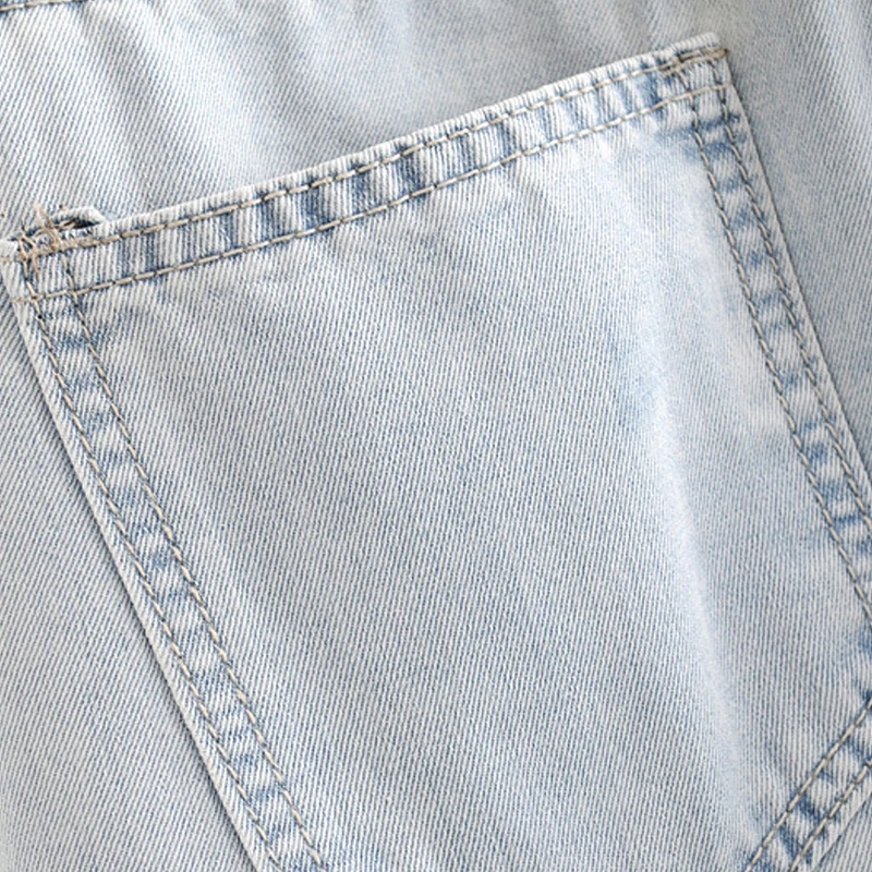 Женские широкие джинсы GOPLUS с высокой талией винтажные светильник-голубые поясом