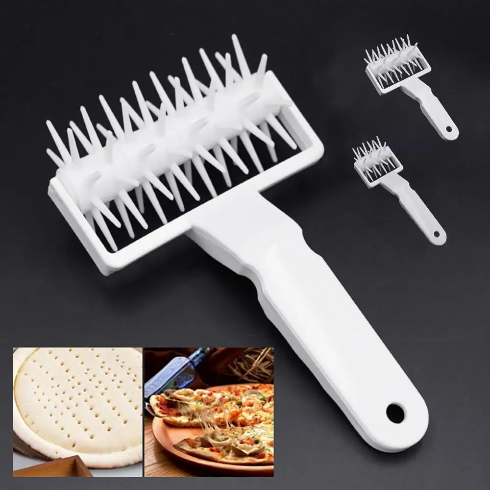 

Hot Sale 50% Plastic Pastry Pizza Dough Needle Wheels Roller Bread Hole Punch DIY Baking Tool