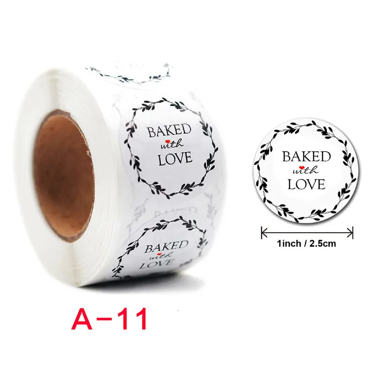 500pcs Round Handmade White Labels Sticker Thank You for Your Order Heart Thanks Shopping Small Shop Local Stickers | Украшения и