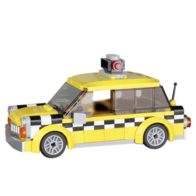

Building Block C4955 City Diy Taxi Car Toys Racing Car Bricks Child Boy Gift