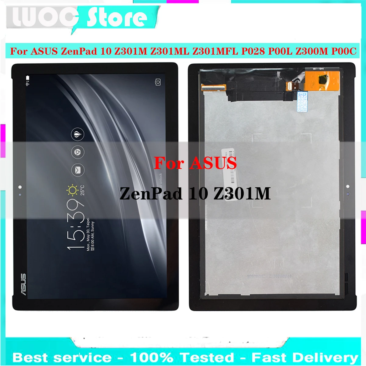 

LCD Display NV101WUM-N52 Touch Screen Digitizer Assembly For ASUS ZenPad 10 Z301M Z301ML Z301MFL P028 P00L Z300M P00C