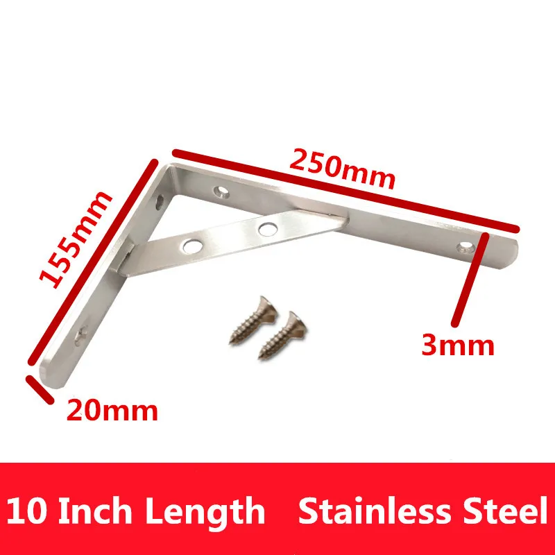 Треугольный угловой кронштейн 2 шт. 6-12 дюймов тяжелая поддержка регулируемый