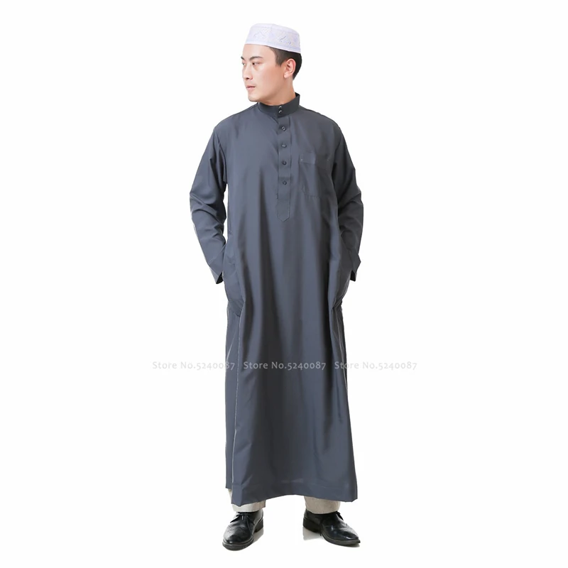 Мусульманское платье Мужская Abaya Jubba Thobe традиционная молитва женская одежда