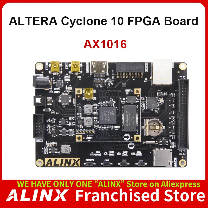 

Плата для разработки ALINX AX1016: Intel Cyclone 10 10CL016 FPGA