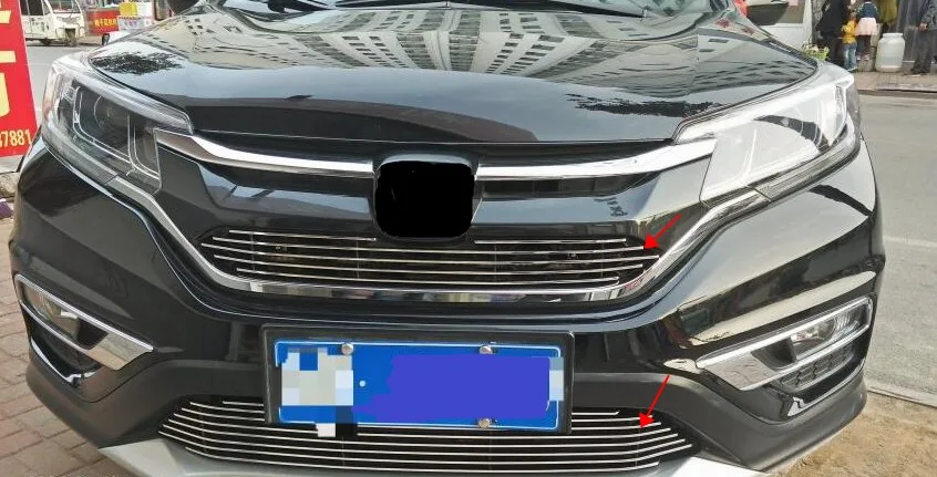 

2 шт., передняя и нижняя решетки радиатора для Honda CRV 2015-16