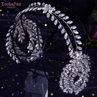 youlapan hp405 crystal tiara silver headband handmade bridal hair vine elegant wedding accessories for brides headpiece