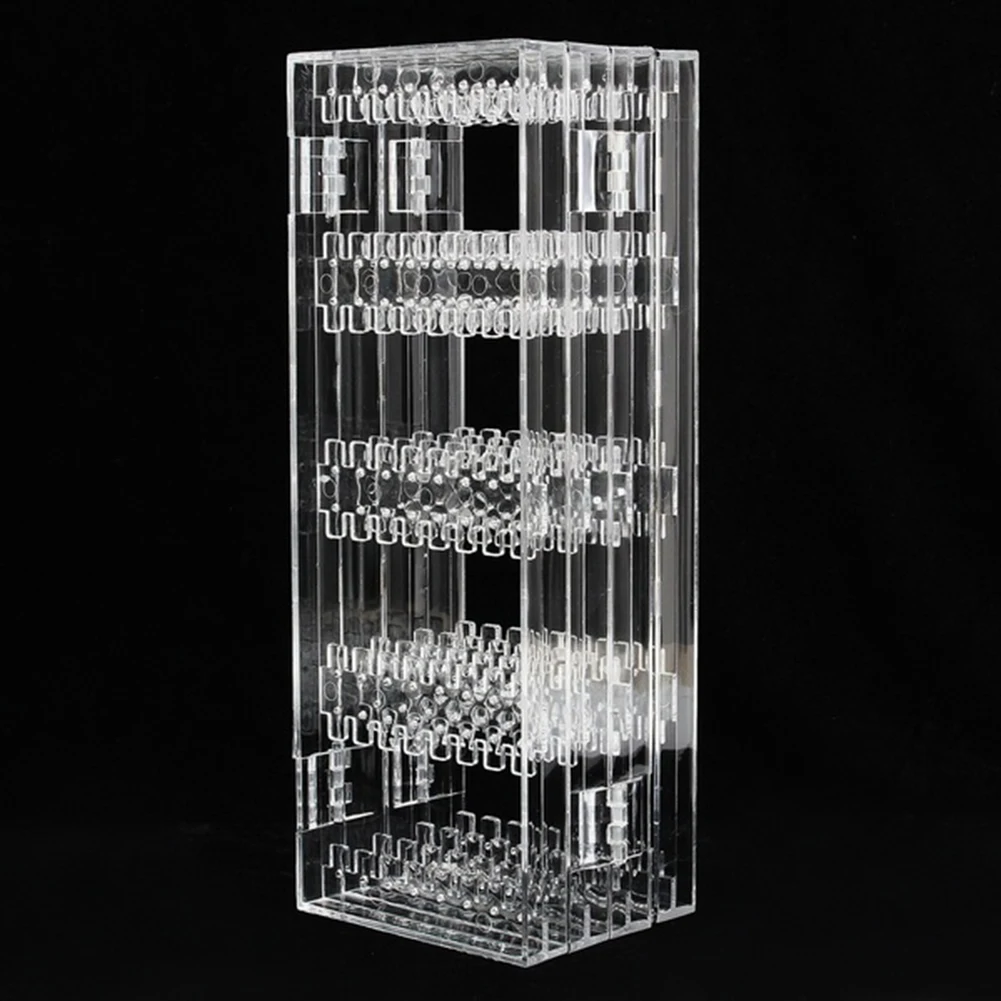 Прозрачная подставка для сережек и ожерелий складной органайзер ювелирных