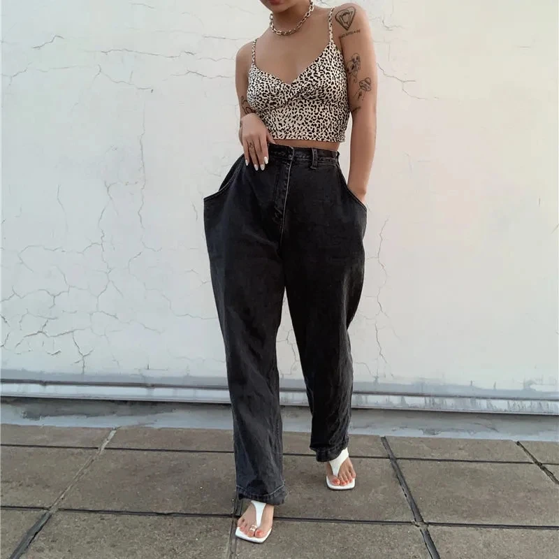 Женская Летняя короткая Готическая туника топ без бретелей с V-образным вырезом и