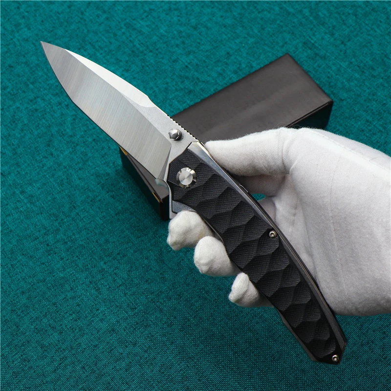 Стальной тяжелый складной нож DC53 Ручка G10 походный охотничий для выживания на