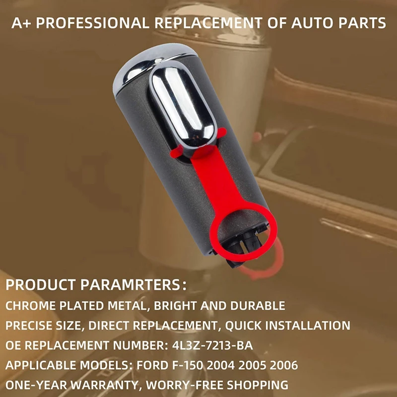 

Automatic Transmission Gear Shift Lever Knob Handle Assembly Compatible for Ford F150 2004 2005 2006 Replaces