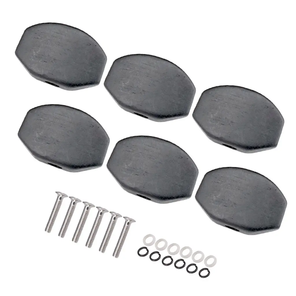 

6 X Guitar Tuning Peg Knob Tuning Head Knobs with Screw Seal