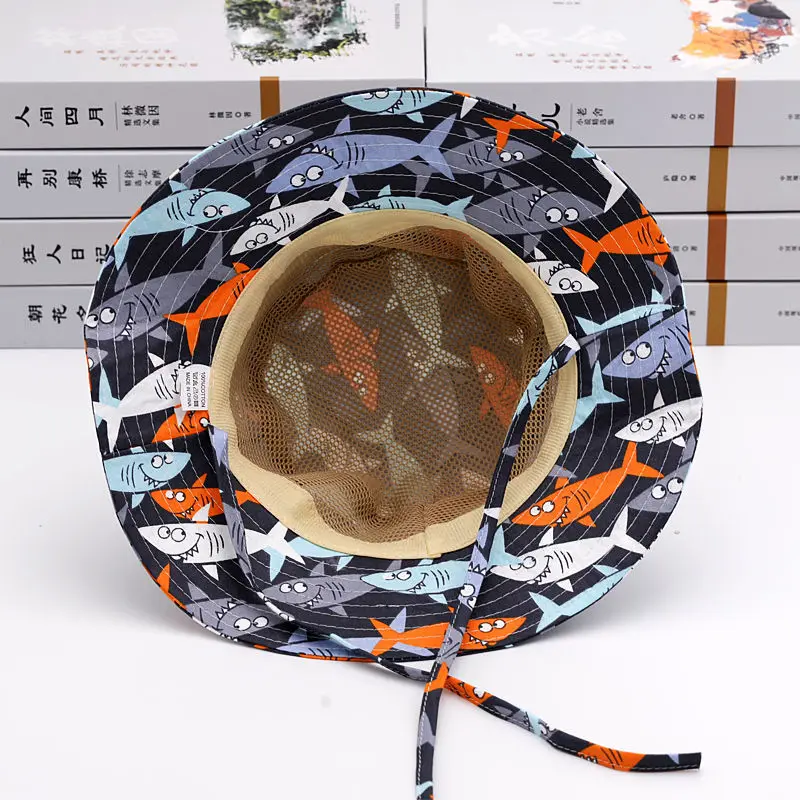 Детская летняя шляпа с принтом для мальчиков и девочек 1-6 лет Детские