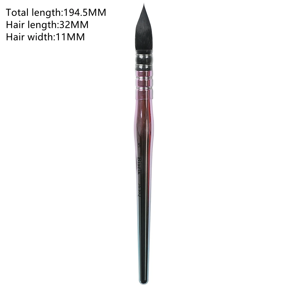 Biaelk Watercolor Art Supplies For Artist Squirrel Hair Mixed Wooden Handle Paint Pen Brushes 1PC |
