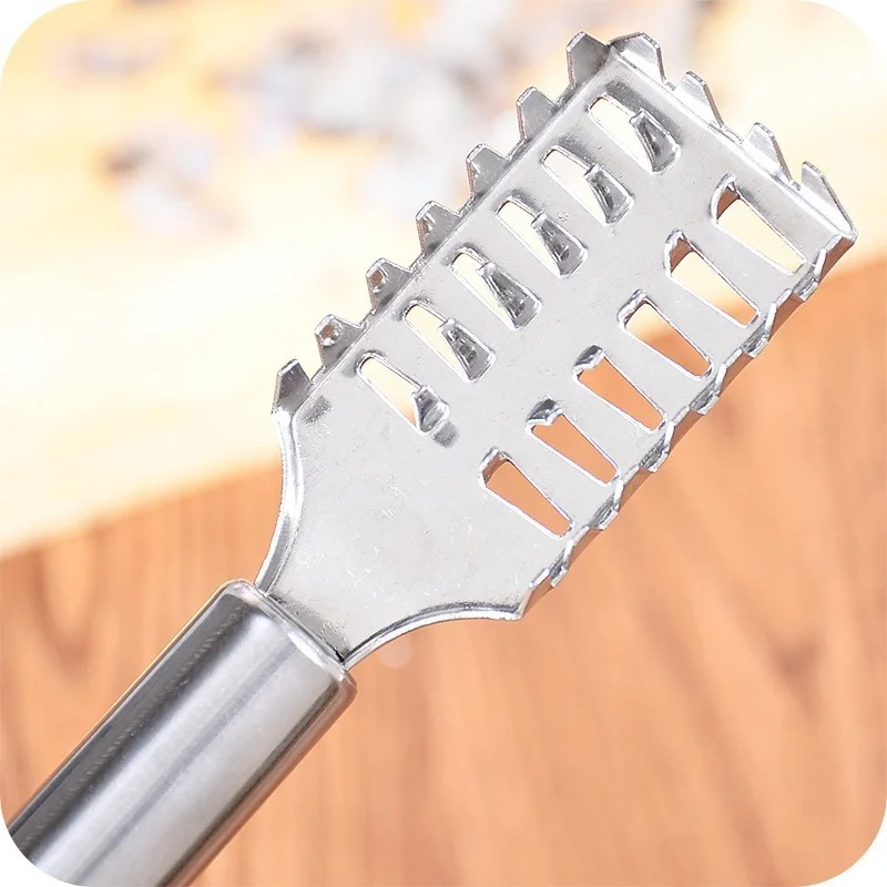 

New Stainless Steel Fast Cleaning Scraper Fish Peeler Scale Remover Skin Brush Scraping Fishing Scale Brush Kitchen Peeler Tools