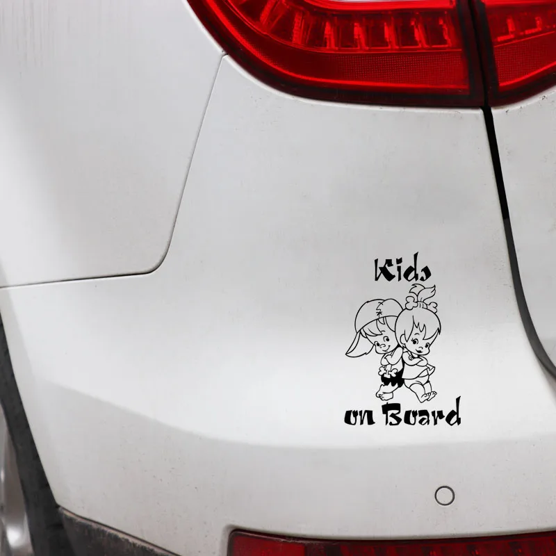 

Cartoon Warning Signs Car Sticker Cute Kids Decorate The Car with PVC Waterproof Sunscreen Decals for All Models,19 Cm *13 Cm