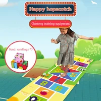 hopscotch mat kids jump lattice training sport toys baby sensory play outdoor indoor toy children activities game mat props aid