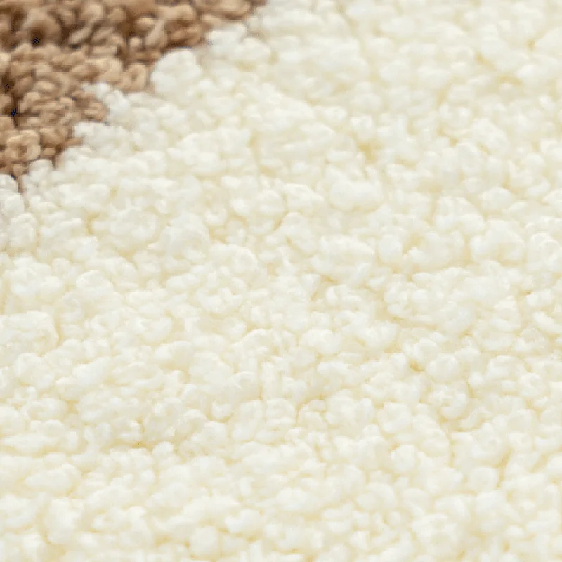 Коврики для ванной с рисунком пищи пушистое яйцо искусственный ковер Baozi