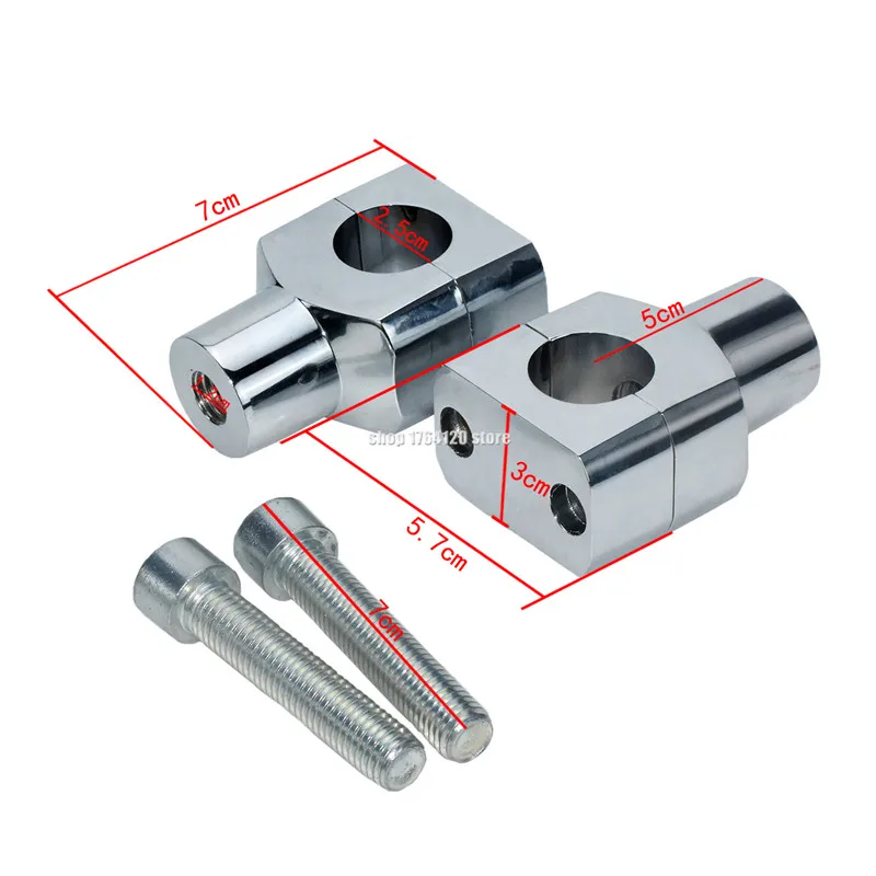 1&quot Handlebar Risers Clamp For Harley Dyna Sportster Softail Custom Honda VTX 1300 C Yamaha V-Star 650 Classic Suzuki | Автомобили и
