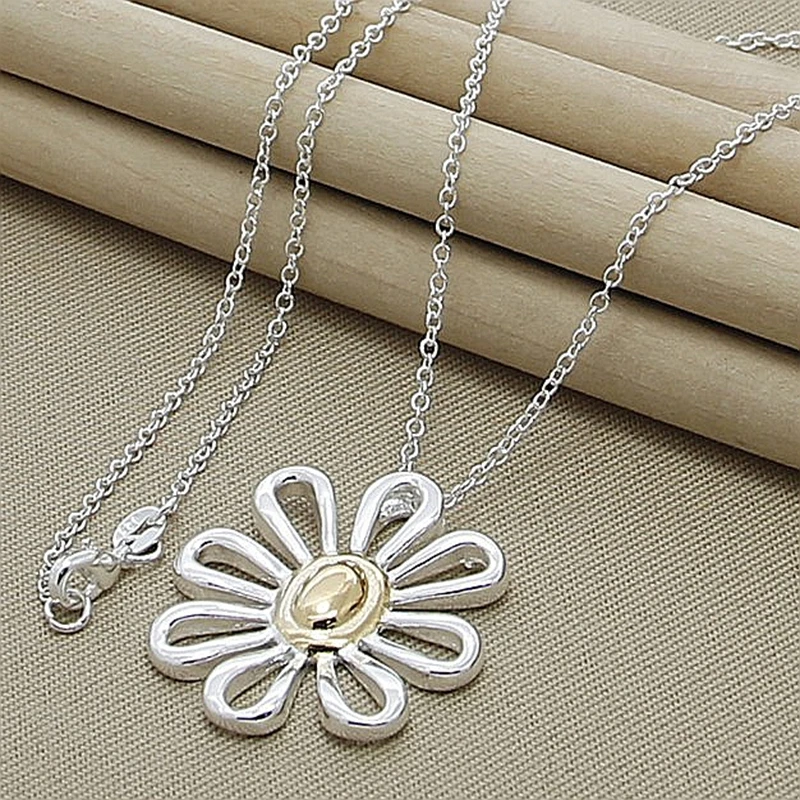 Ожерелье женское из серебра 925 пробы с круглым шаром | Украшения и аксессуары