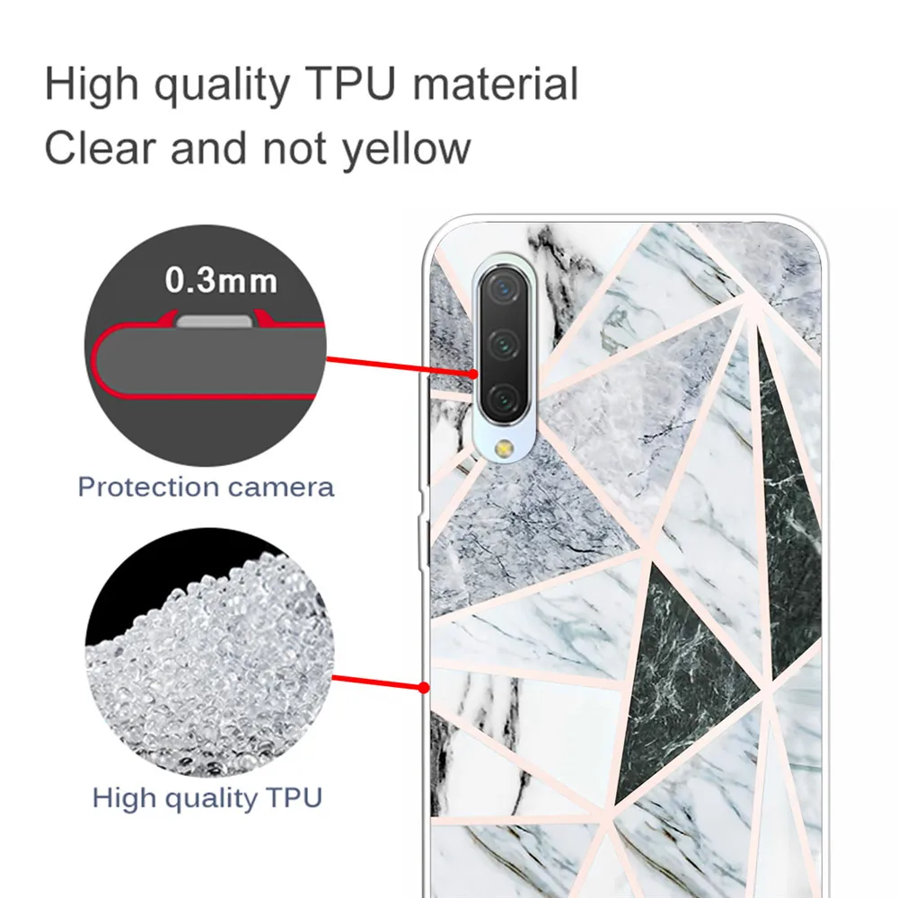 Xinch Marble Case For Xiaomi Mi CC9e CC9 9T Pro Back Cover on Xiomi A2 Lite A3 Phone Coque Soft TPU Silicone Shell Funda Capa |