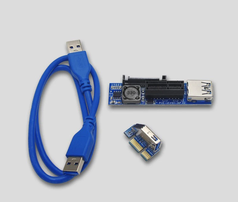Удлинительный кабель PCI E X1 USB 3 0 переходник|Компьютерные кабели и разъемы| |