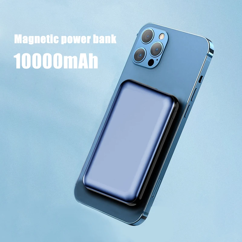 

15W 5000mAh Magnetic Fast Wireless Power Bank Magsafe for iPhone 12 Pro Max/12 Pro/12 /12 mini External Auxiliary Battery