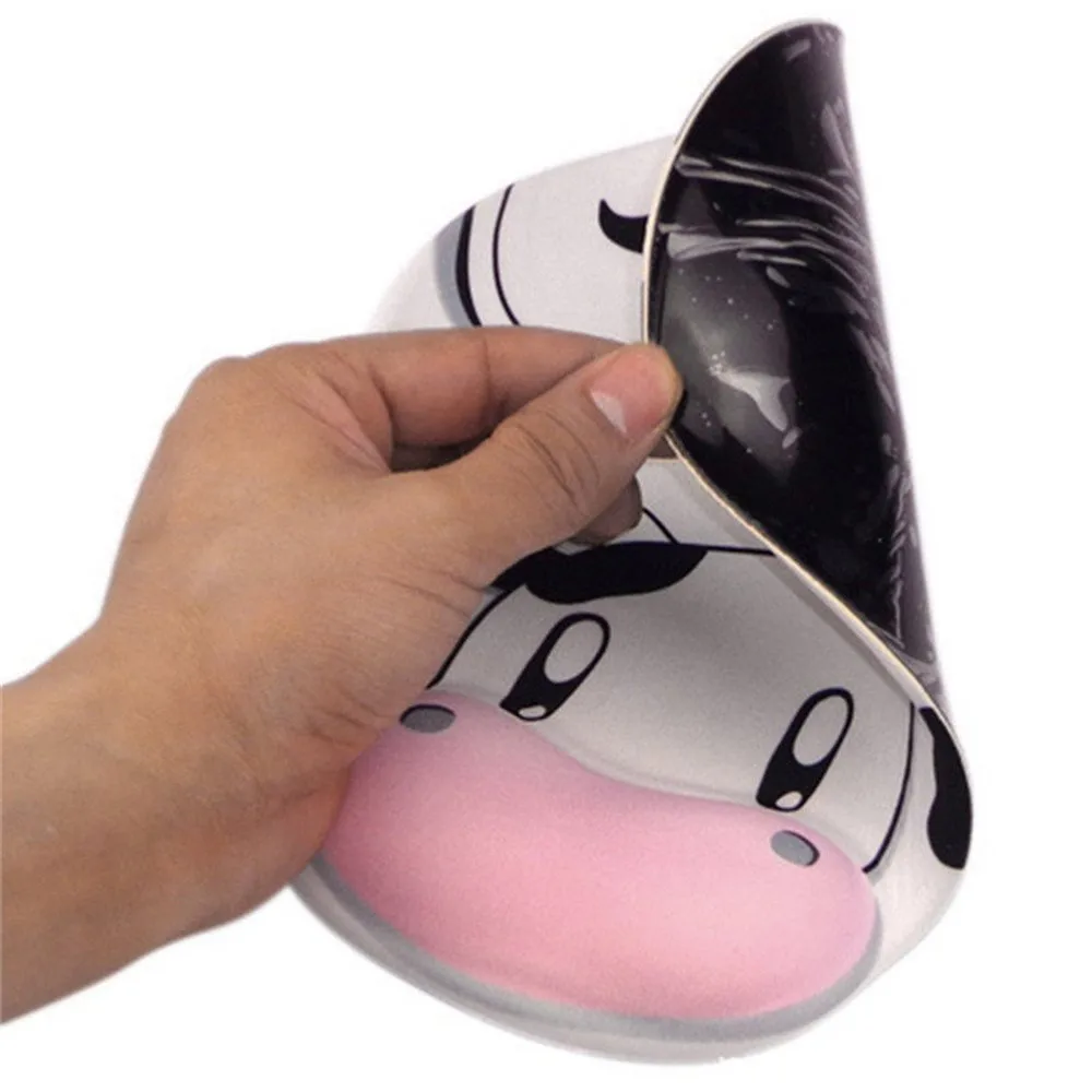 Игровая мышь Pat силиконовый белый коврик для мыши с милым рисунком коровы