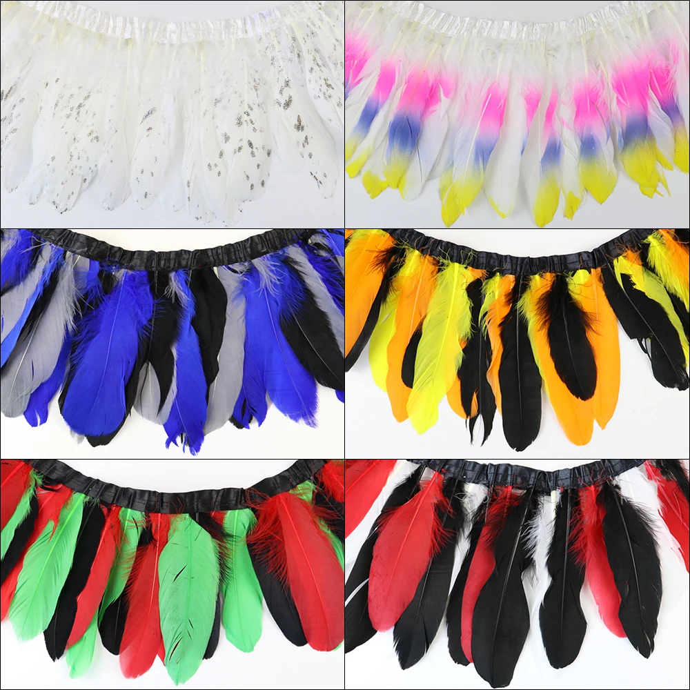 Декоративная юбка Одежда Швейные принадлежности гусь с отделкой из перьев