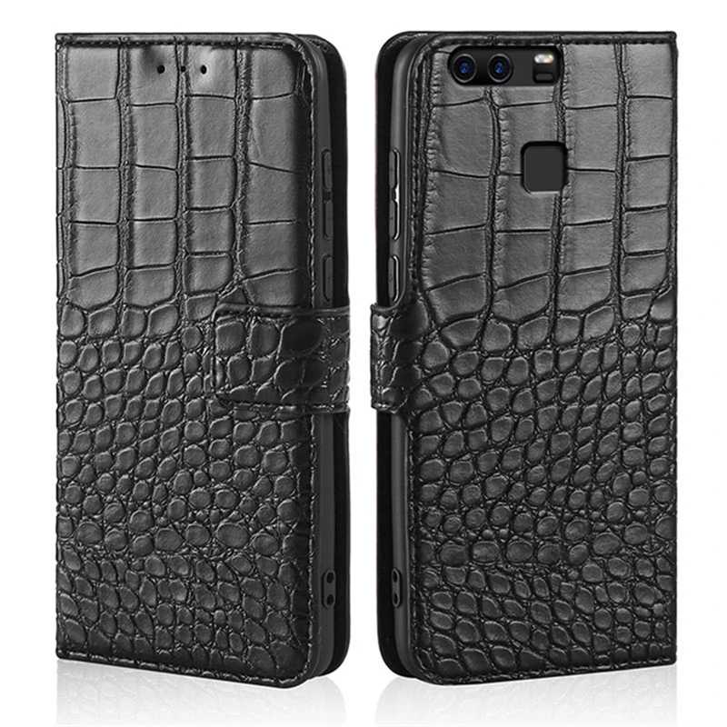 Флип-чехол для Huawei P9 чехол с крокодиловой текстурой кожаный чехол-накладка Plus