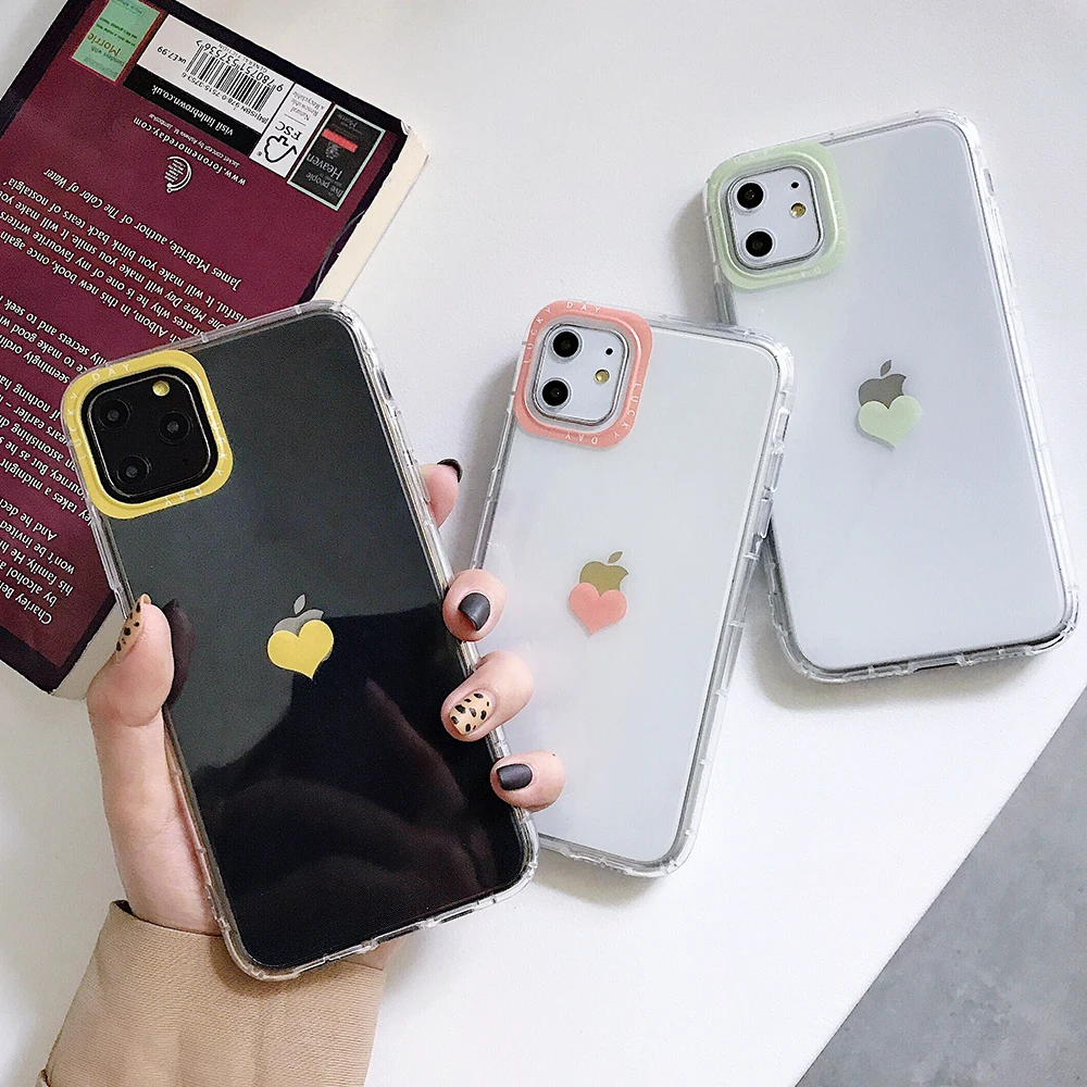 Однотонный прозрачный чехол SUYACS для телефона iPhone 11Pro Max XS XR X 7 8 Plus мягкий накладка