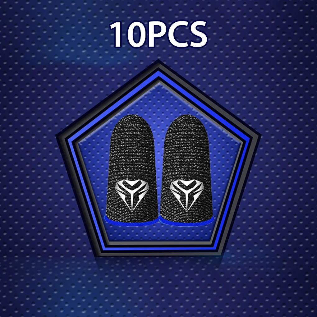 

10pcs Mobile Game Fingertip Gloves For Gamer Sweatproof Anti-slip Touch Screen Finger Sleeve Breathable Gaming Fingertip Cover