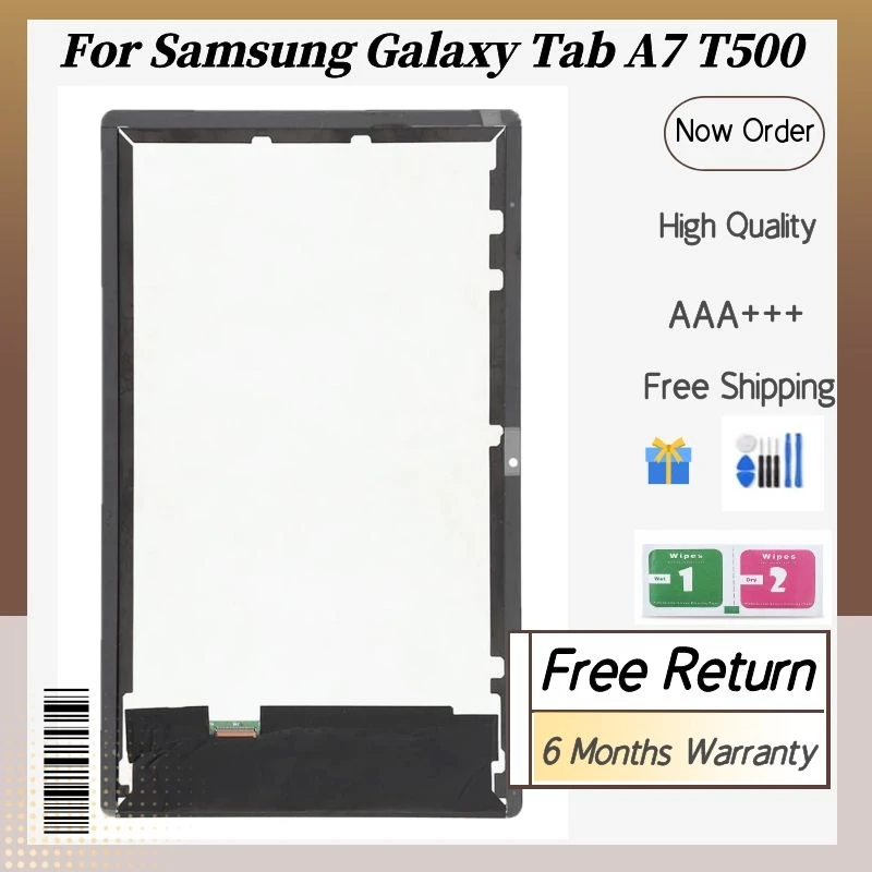 

High Quality Tab LCD For Samsung Galaxy Tab A7 10.4" 2020 T500 T505 SM-T500 SM-T505 LCD Display Touch Screen Digitizer Assembly