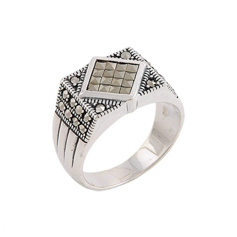 

Silver 925 Sterling Marcasite Ring
